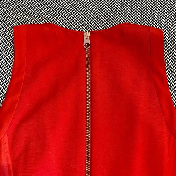 Ted Baker Red Crew Neck Mini Dress - Picture 4 of 5